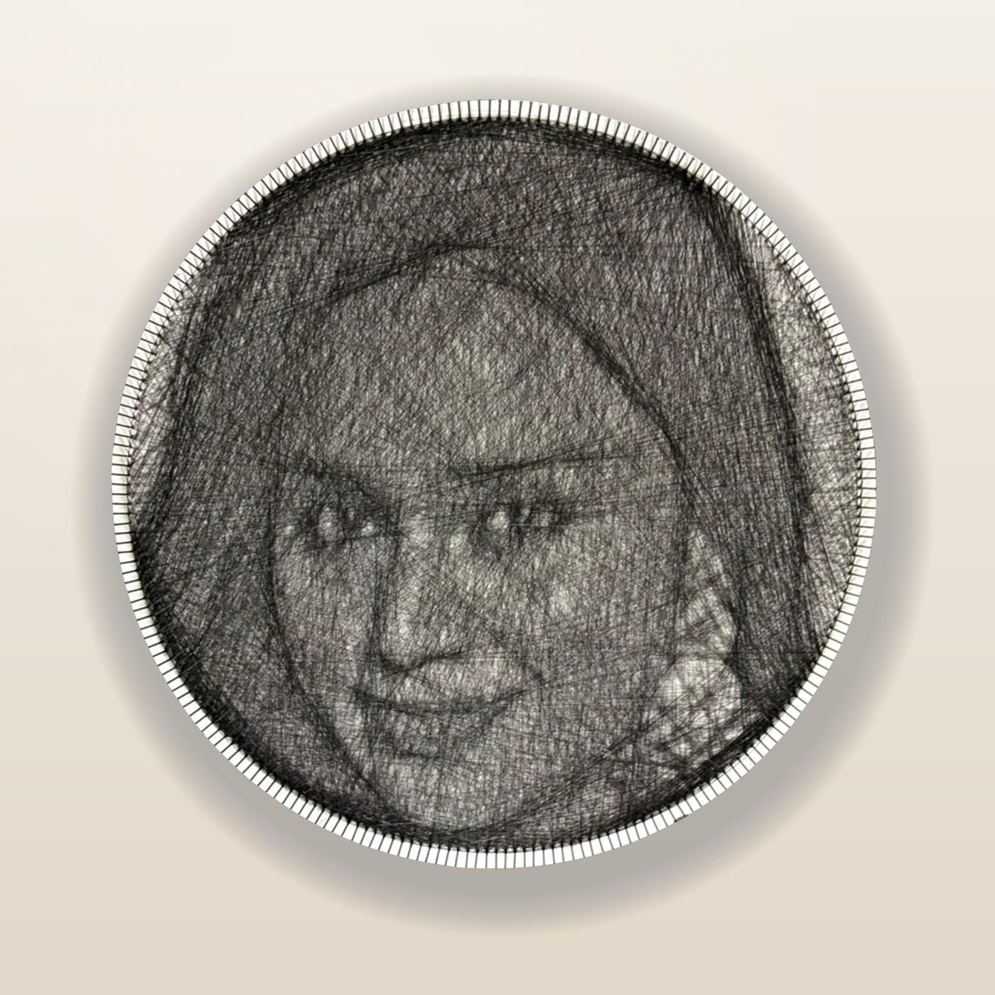 Single Face String Art Portrait, photo 3