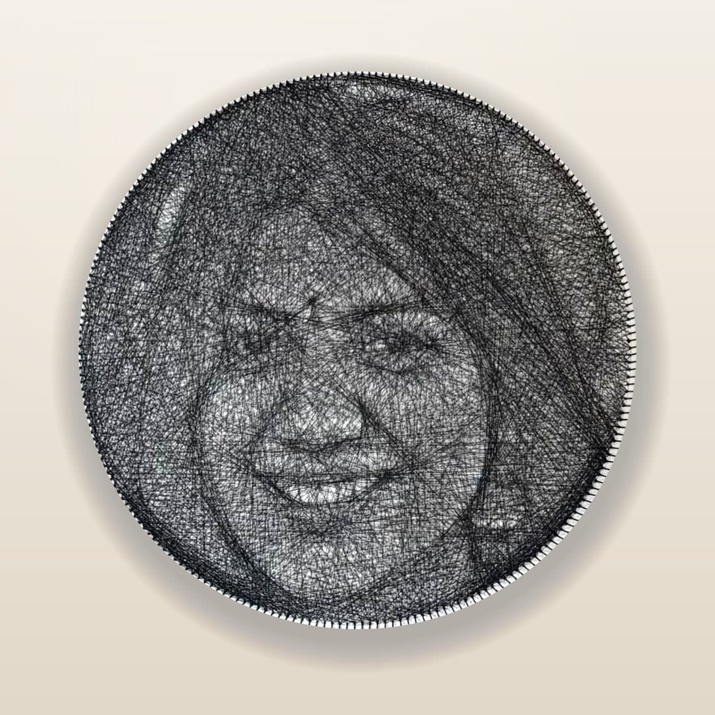 Single Face String Art Portrait, photo 5